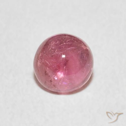 0.63ct 자연스러운 핫 핑크 전기석, 둥근, 투명한