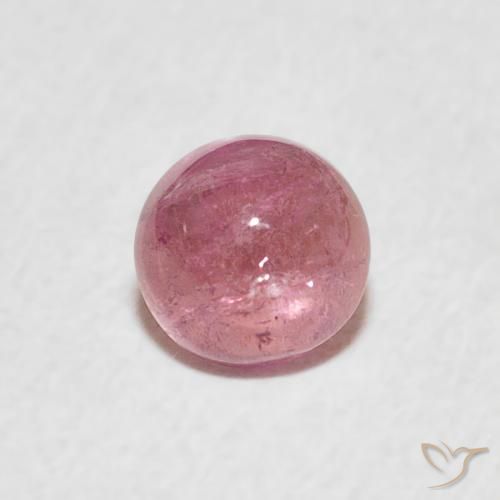 0.64ct 자연스러운 마젠타 핑크 전기석, 둥근, 투명한