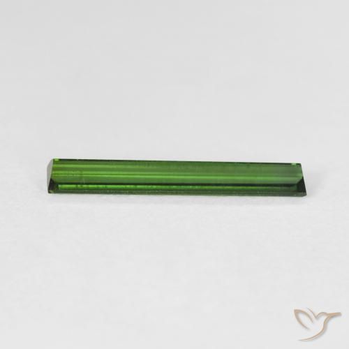 0.78캐럿 천연 Medium Dark-Green 전기석, 바게트, VVS-VS