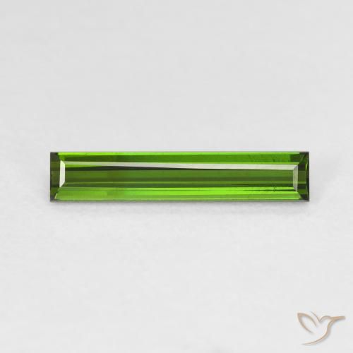 1.17ct 자연스러운 딥그린 전기석, 바게트, VVS-VS