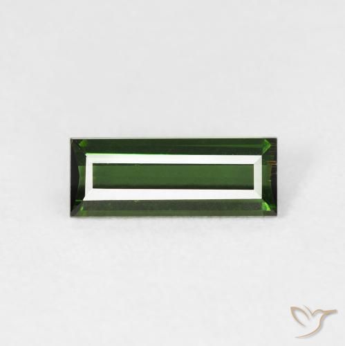 0.75ct 자연스러운 포레스트 그린 전기석, 바게트, VVS-VS
