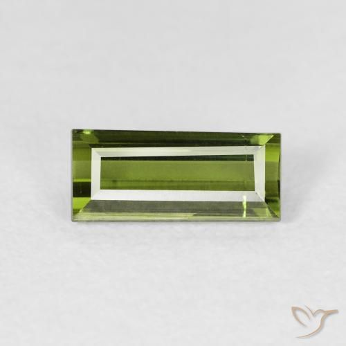 1.20ct 자연스러운 어스 그린 전기석, 바게트, VVS-VS