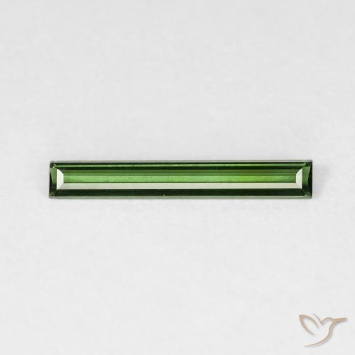 0.44ct 자연스러운 포레스트 그린 전기석, 바게트, VVS-VS