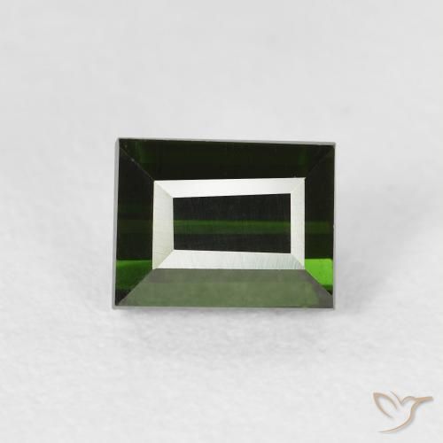 1.19ct 자연스러운 포레스트 그린 전기석, 바게트, VVS-VS