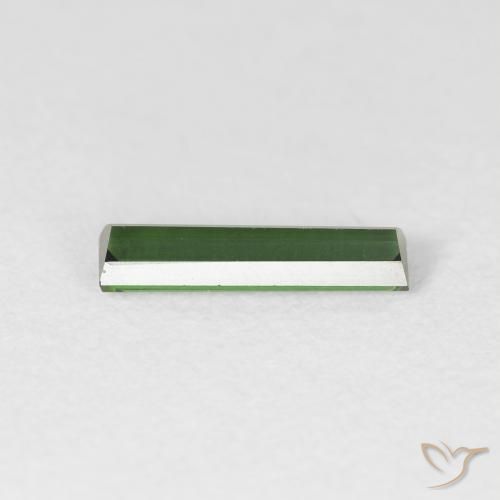 0.60캐럿 천연 포레스트 그린 전기석, 바게트, VVS