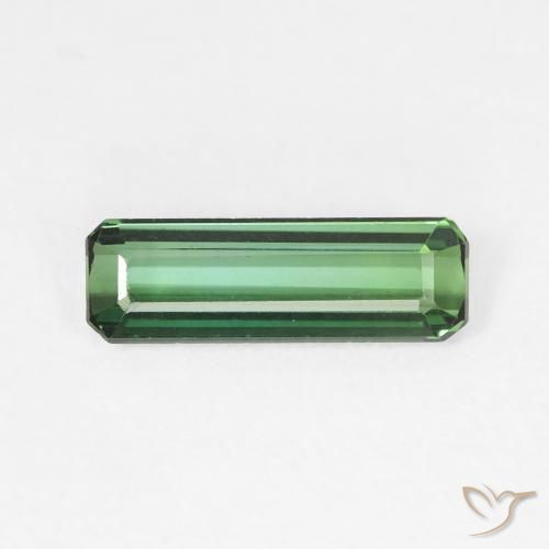 0.97ct 자연스러운 연한 초록색 전기석, 에메랄드 컷, VVS-VS
