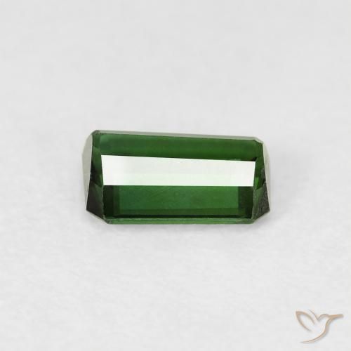 0.56캐럿 천연 Medium Dark-Green 전기석, 옥타곤 / 에메랄드 컷, VVS-VS