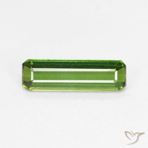 0.80ct 자연스러운 딥그린 전기석, 에메랄드 컷, VVS-VS
