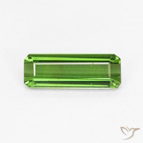 0.78ct 자연스러운 딥그린 전기석, 에메랄드 컷, VVS-VS