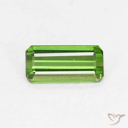 0.89ct 자연스러운 딥그린 전기석, 에메랄드 컷, VVS-VS