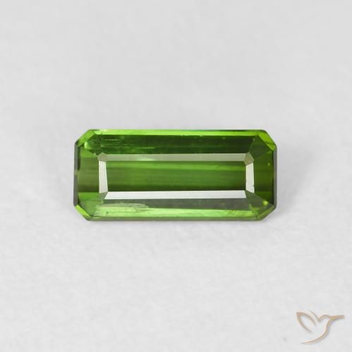 0.80ct 자연스러운 딥그린 전기석, 에메랄드 컷, VVS-VS