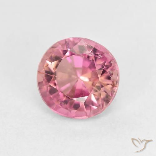 1.49ct 자연스러운 핫 핑크 전기석, 둥근, VS