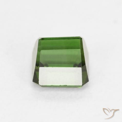 0.80캐럿 천연 Medium Dark-Green 전기석, 옥타곤 / 에메랄드 컷, VVS