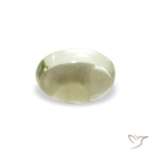 0.86ct 자연스러운 황록색 전기석, 타원형, 투명한