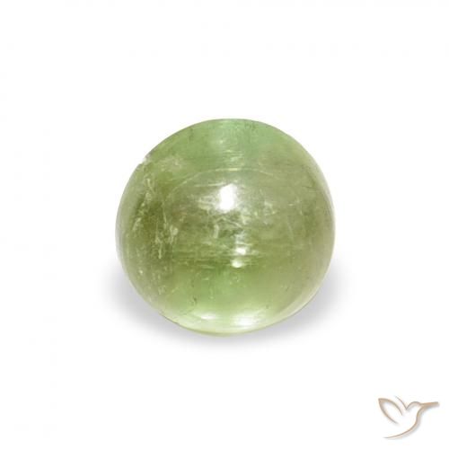 0.57ct 자연스러운 황록색 전기석, 둥근, 투명한