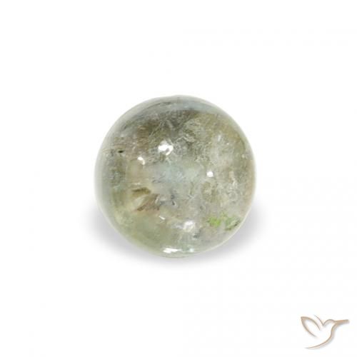0.60ct 자연스러운 따뜻한 녹색 전기석, 둥근, 투명한