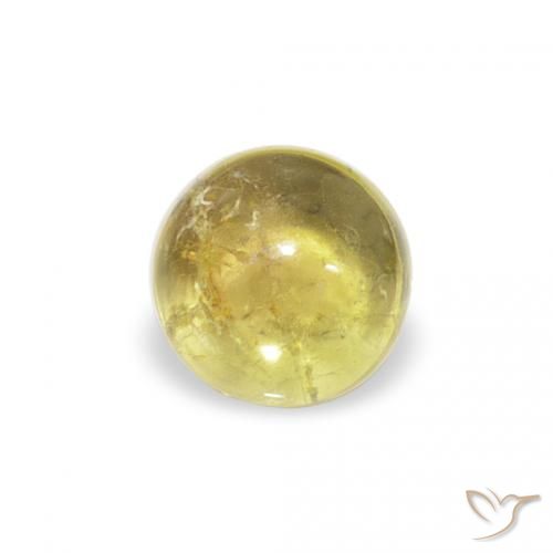 0.63ct 자연스러운 Medium Light-Yellow 전기석, 둥근, 투명한