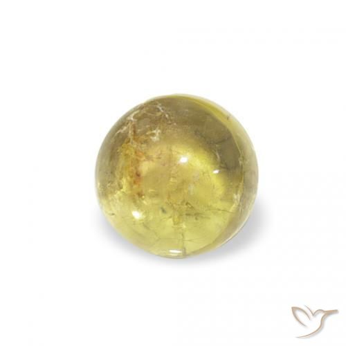 0.63캐럿 천연 Medium Light-Yellow 전기석, 둥근, 투명한