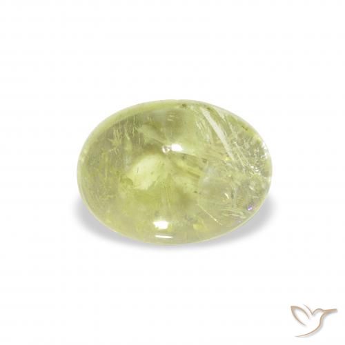1.45ct 자연스러운 라임 그린 전기석, 타원형, 투명한