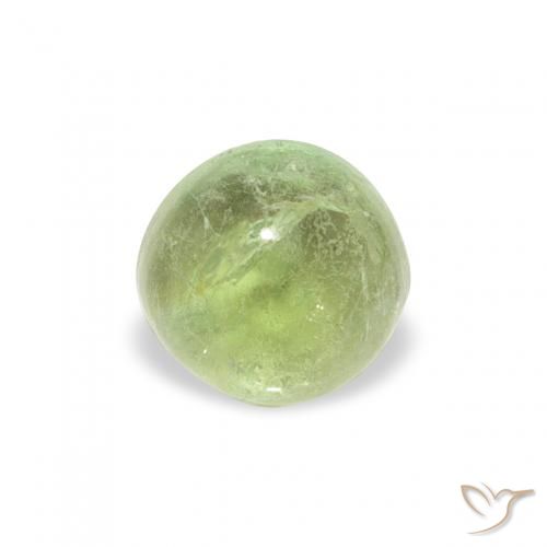 0.72ct 자연스러운 라이트 라이블리 그린 전기석, 둥근, 투명한
