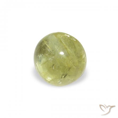 0.59ct 자연스러운 황록색 전기석, 둥근, 투명한