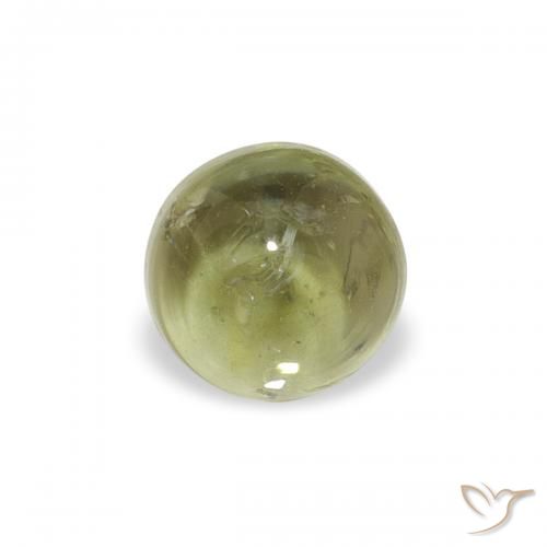 0.71ct 자연스러운 황록색 전기석, 둥근, 투명한