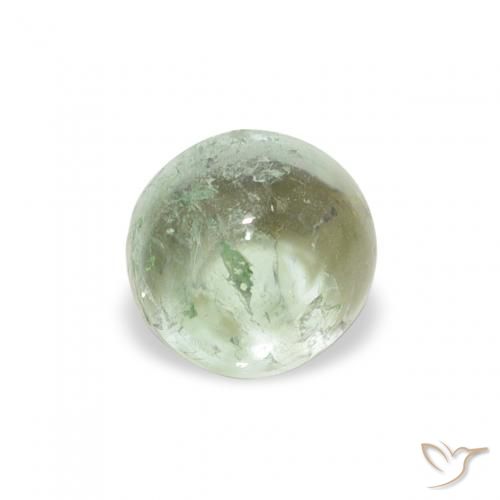 0.94ct 자연스러운 미디엄 그린 전기석, 둥근, 투명한