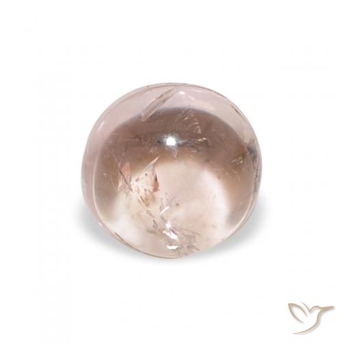 0.93ct 자연스러운 라이트 핑크 전기석, 둥근, 투명한