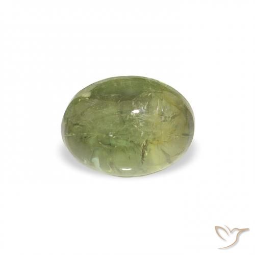 0.84ct 자연스러운 흙빛 녹색 전기석, 타원형, 투명한