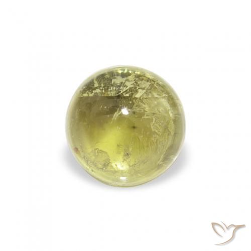 0.72ct 자연스러운 따뜻한 흙빛 녹색 전기석, 둥근, 투명한