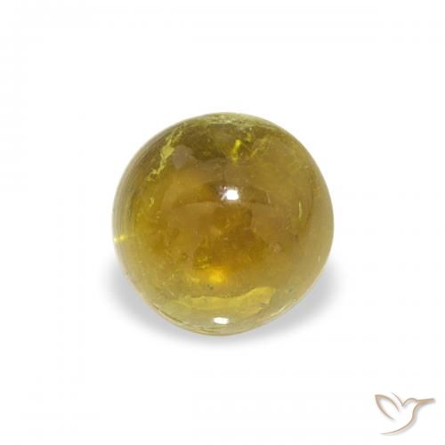 0.69ct 자연스러운 황색을 띠는 황금 전기석, 둥근, 투명한