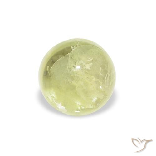 1.29ct 자연스러운 연한 초록색 전기석, 둥근, 투명한