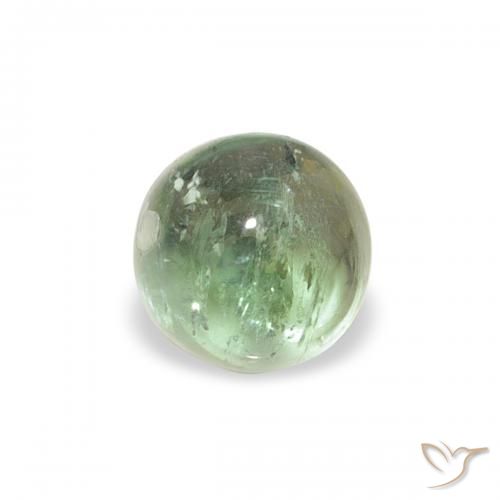 0.66ct 자연스러운 Medium Light-Green 전기석, 둥근, 투명한