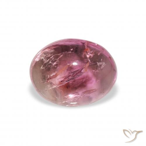 1.21ct 자연스러운 딥 마젠타 전기석, 타원형, 투명한
