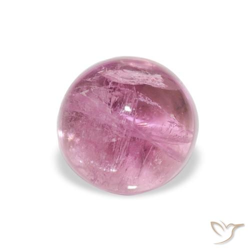 1.16ct 자연스러운 미디엄 핑크 전기석, 둥근, 투명한