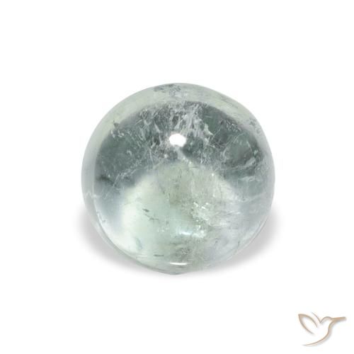 0.95ct 자연스러운 Medium Light Green 전기석, 둥근, 투명한