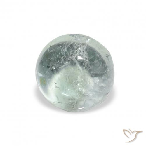 0.95캐럿 천연 Medium Light Green 전기석, 둥근, 투명한