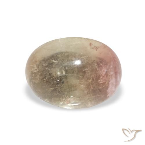1.66ct 자연스러운 미디엄 핑크 전기석, 타원형, 투명한