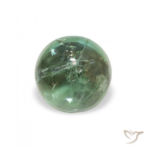 0.74ct 자연스러운 쿨 그린 전기석, 둥근, 투명한