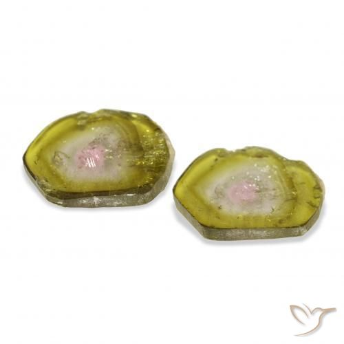 7.05캐럿 천연 수박 전기석 보석, 팬시한, 투명한