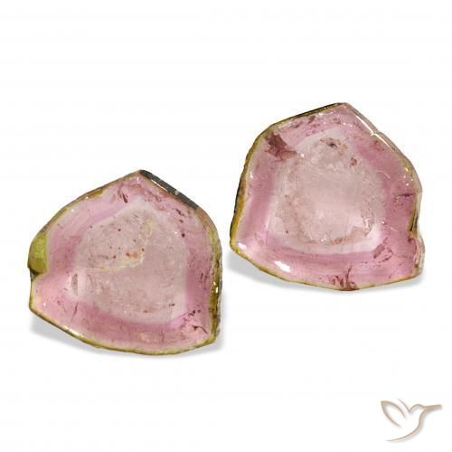 6.07캐럿 천연 바이컬러 전기석 보석, 팬시한, 투명한