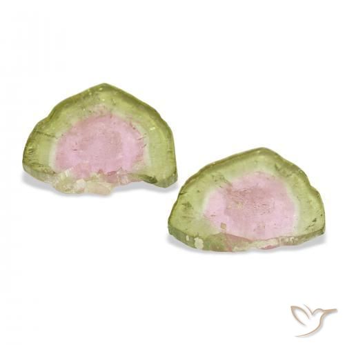 5.44캐럿 천연 수박 전기석 보석, 팬시한, 투명한