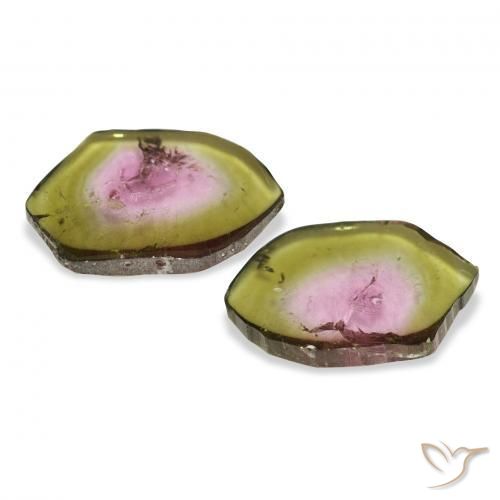 3.73캐럿 천연 수박 전기석 보석, 팬시한, 투명한