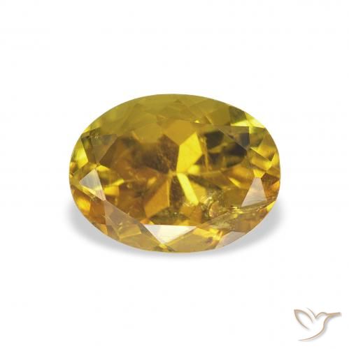 1.44ct 자연스러운 미디엄 골드 전기석, 타원형, VS