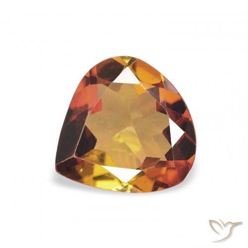 1.00ct 자연스러운 웜 브라운 전기석, 배 모양, VVS-VS