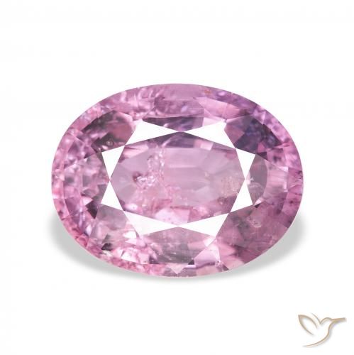 3.25ct 자연스러운 매우 밝은 분홍색 전기석, 타원형, VS-SI