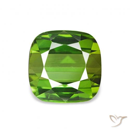 1.75ct 미디엄 그린 전기석, 방석, VVS-VS