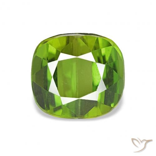 1.98ct 활기찬 녹색 전기석, 방석, VVS-VS
