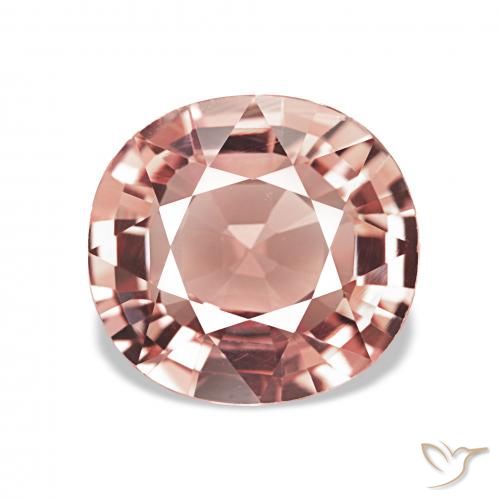 2.71ct 오렌지 핑크 전기석, 방석, VVS