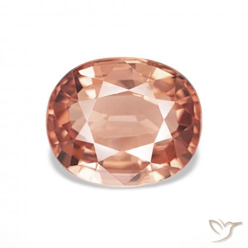 2.30ct 오렌지빛 핑크 전기석, 타원형, VVS-VS